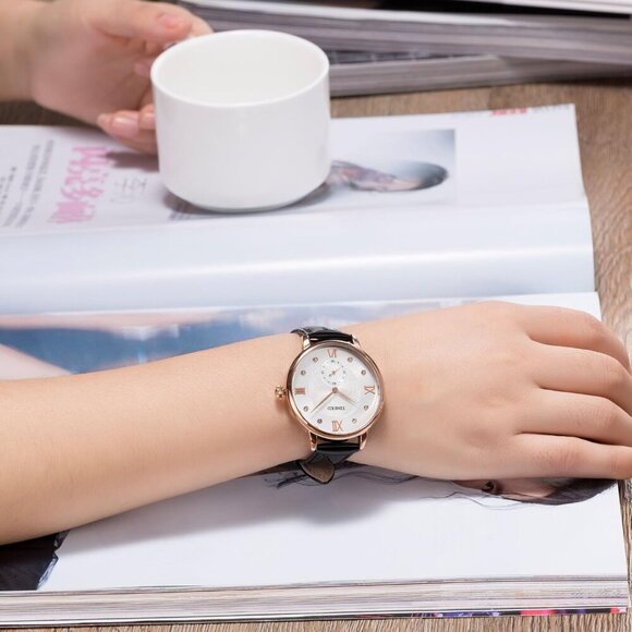 Women's Watches for Ladies Female Wrist Watch Leather Band Waterproof Thin Minim - Picture 3 of 9